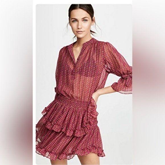 NWOT Misa Los Angeles chiffon dress - Picture 3 of 9